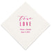 PERSONALIZED FOIL PRINTED PAPER NAPKINS - True Love Modern
(50/pkg) - AyaZay Wedding Shoppe