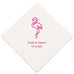 PERSONALIZED FOIL PRINTED PAPER NAPKINS - Flamingo
(50/pkg) - AyaZay Wedding Shoppe