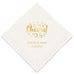 PERSONALIZED FOIL PRINTED PAPER NAPKINS - Cheers With Bubbles

(50/pkg) - AyaZay Wedding Shoppe