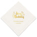 PERSONALIZED FOIL PRINTED PAPER NAPKINS - Stay Bubbly
(50/pkg) - AyaZay Wedding Shoppe