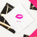 PERSONALIZED FOIL PRINTED PAPER NAPKINS - Kiss
(50/pkg) - AyaZay Wedding Shoppe