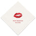 PERSONALIZED FOIL PRINTED PAPER NAPKINS - Kiss
(50/pkg) - AyaZay Wedding Shoppe