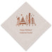 CHRISTMAS PINE TREES PRINTED NAPKINS (50/pkg)