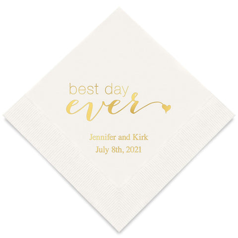 BEST DAY EVER PRINTED NAPKINS (50/pkg)