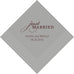 PERSONALIZED FOIL PRINTED PAPER NAPKINS - Just Married (50/pkg) - AyaZay Wedding Shoppe