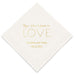 PERSONALIZED FOIL PRINTED PAPER NAPKINS - All You Need Is Love

(50/pkg) - AyaZay Wedding Shoppe