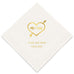 PERSONALIZED FOIL PRINTED PAPER NAPKINS - Me+You In Heart And Arrow

 (50/pkg) - AyaZay Wedding Shoppe