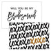 SPARKLE LARGE RECTANGULAR TAG - XOXO - AyaZay Wedding Shoppe
