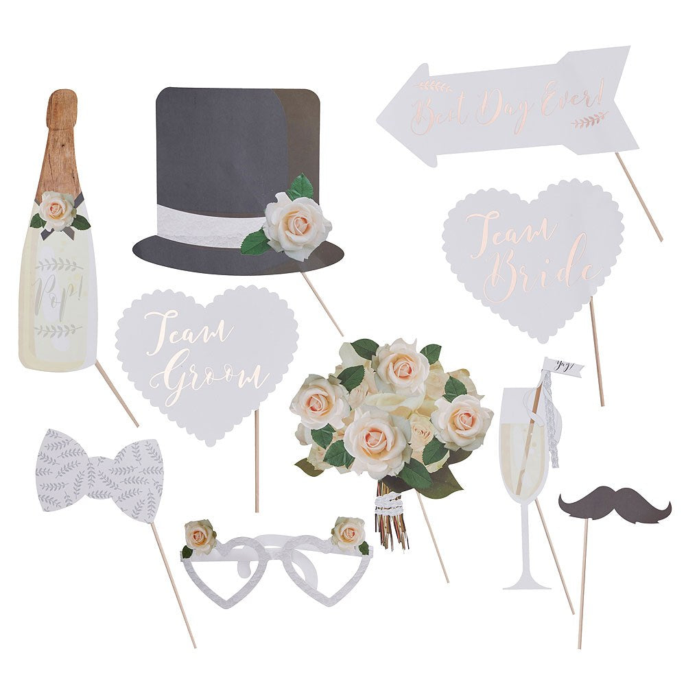 PHOTO BOOTH PROPS - CLASSIC WEDDING - AyaZay Wedding Shoppe