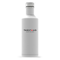 TIMES SQUARE TRAVEL BOTTLE - MATTE WHITE - THIRST AID PRINTING - AyaZay Wedding Shoppe
