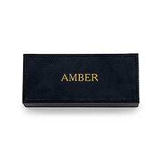 VEGAN LEATHER JEWELLERY BOX - CUSTOM EMBOSS - AyaZay Wedding Shoppe